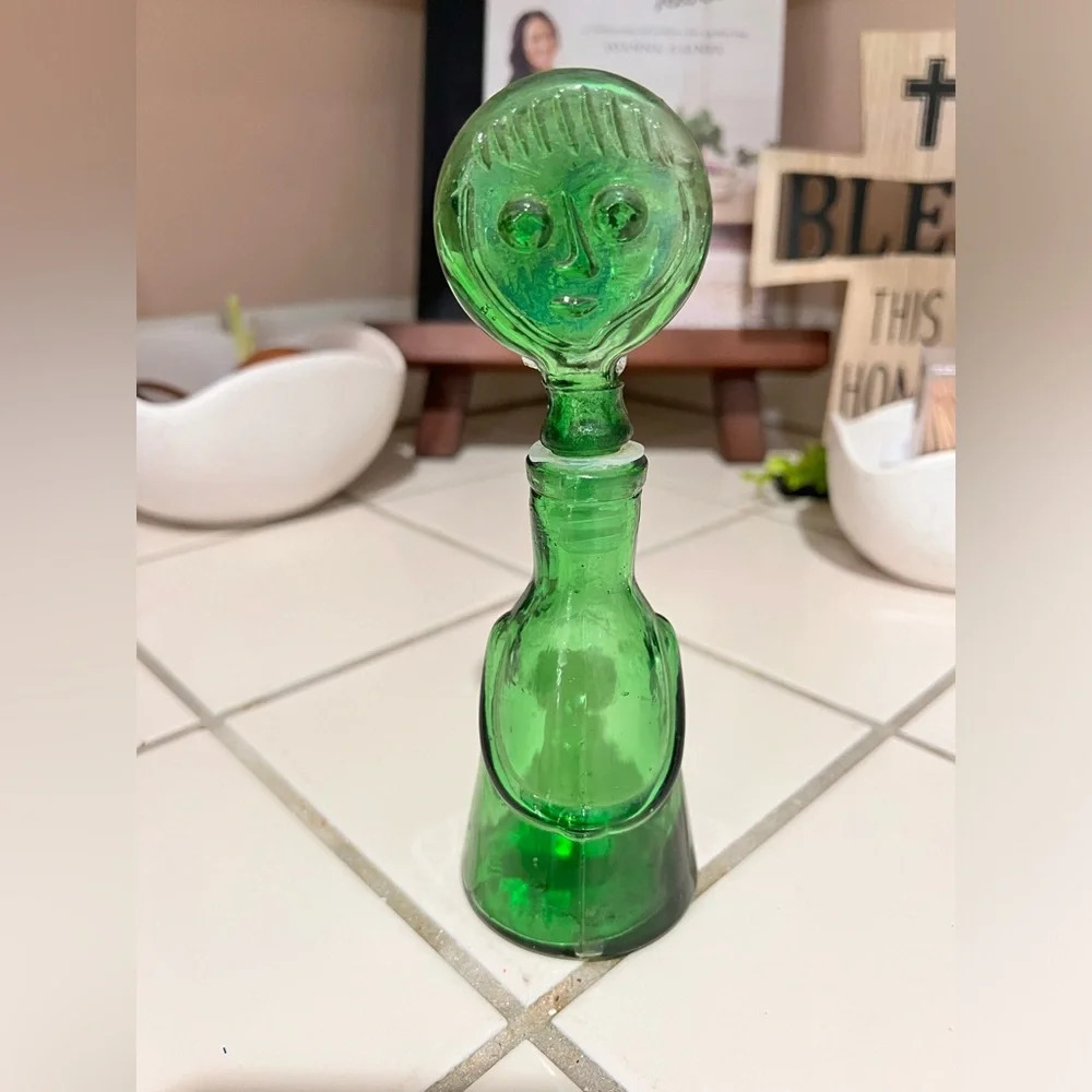 FINAL PRICE VTG MCM Kosta Boda Erik Hoglund DECANTER BOTTLE